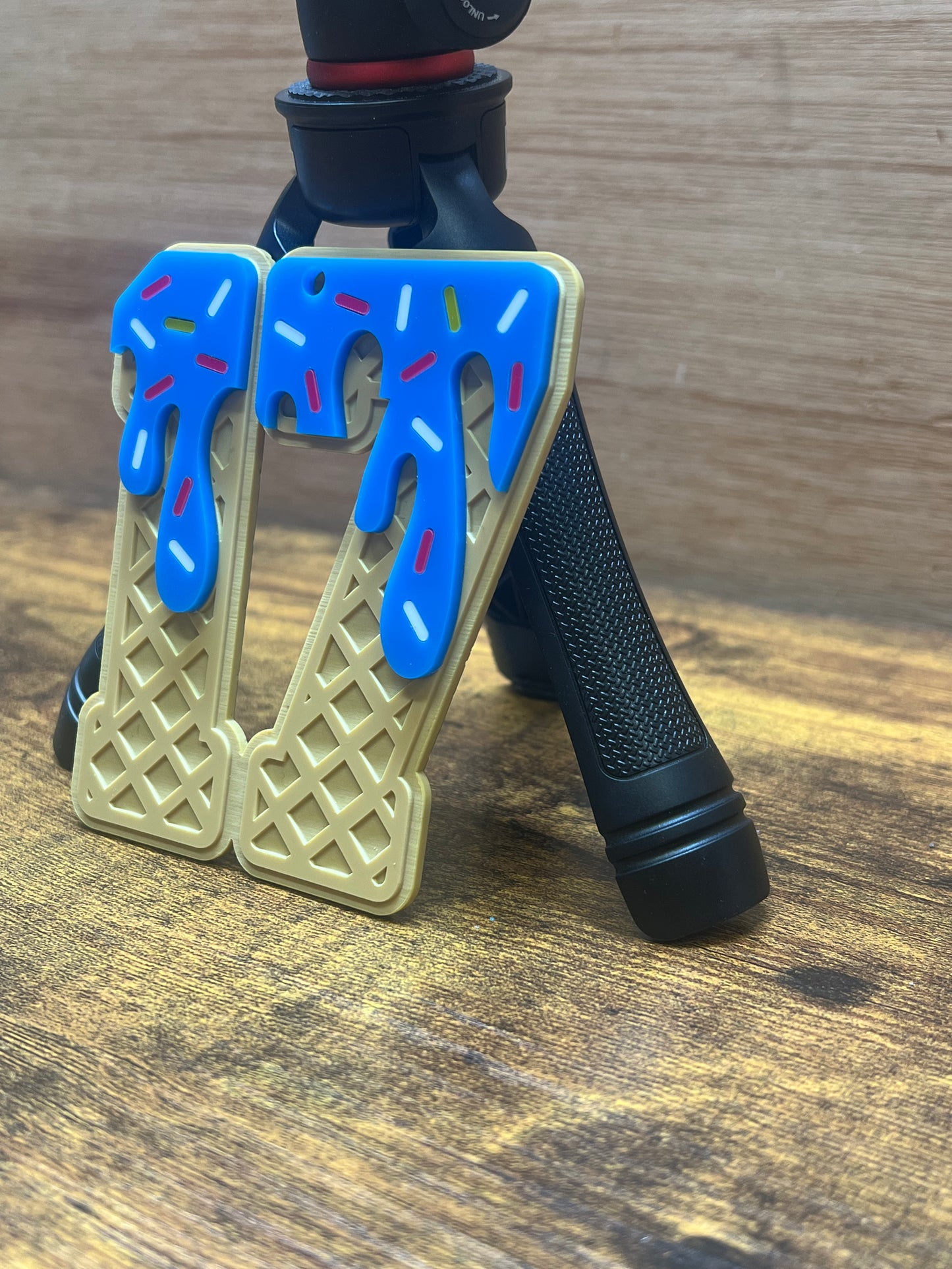 Ice Cream Drip Bag Tag/ Keychain- Double Number or Letter