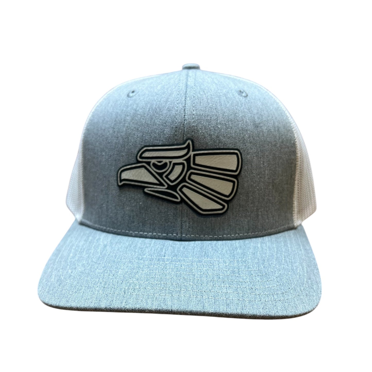 Hecho Eagle Patch Gray & White Snapback
