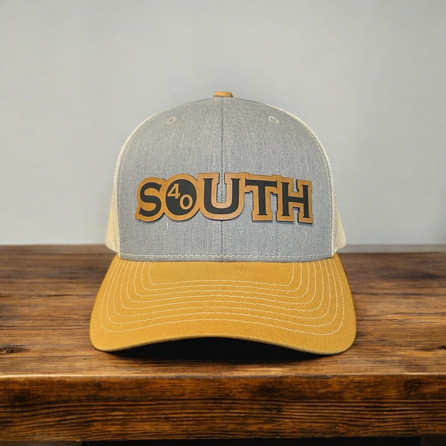 South 40 Hat Co. Snapback – Curve Gray / Khaki / Birch